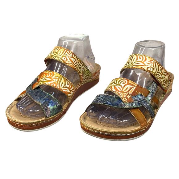 L’artiste X Spring Step Women’s Ciro Brown Slip On Sandal Size 39 US 8.5 - Picture 6 of 12